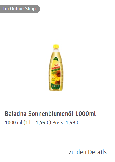 Скриншот rewe.de Скриншот rewe.de