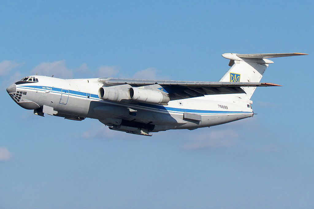 Військово-транспортний літак Іл-76МД / фото Генштаб ЗСУ