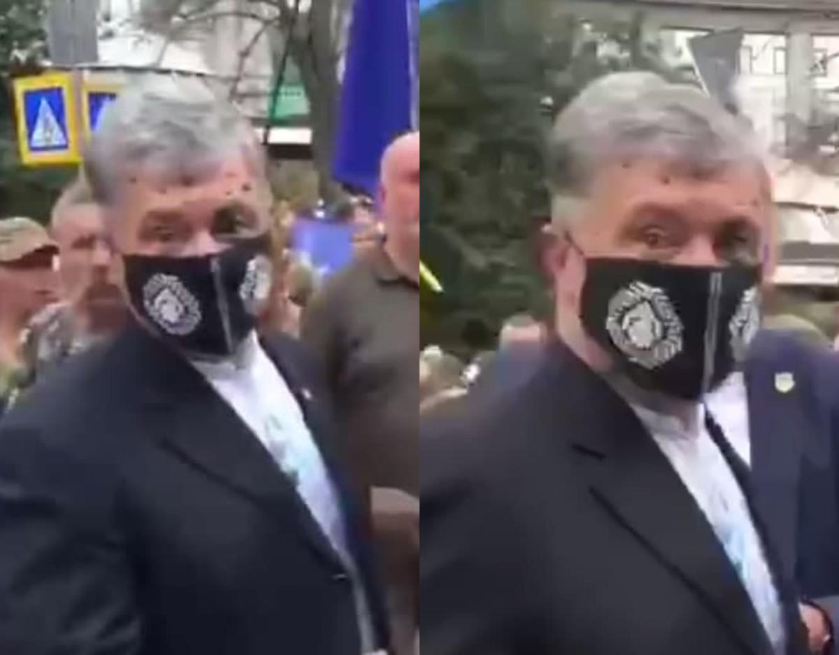 Порошенко обратился в полицию / скриншот с видео
