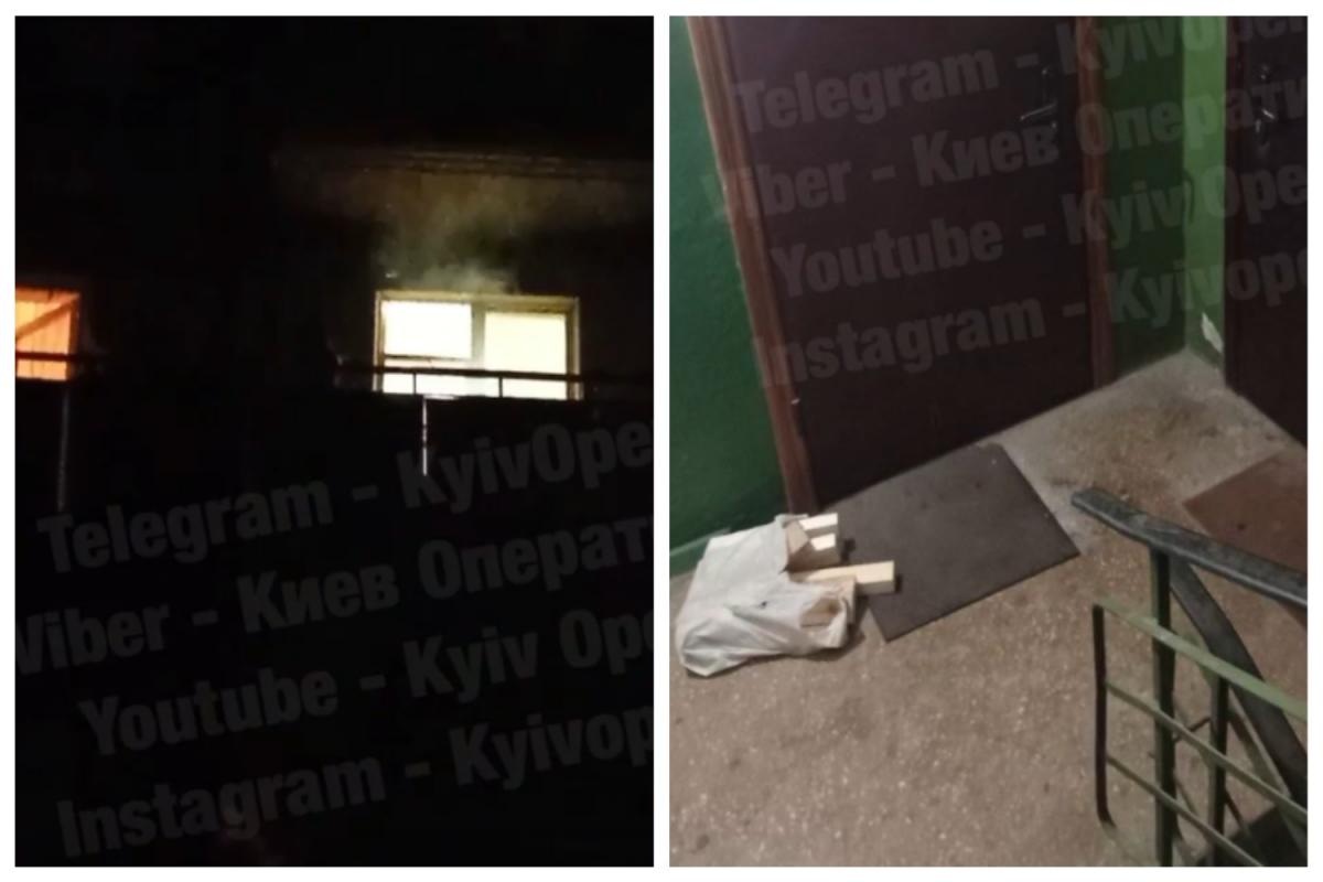 На балконі четвертого поверху невідомі влаштували "пікнік" / скріншот відео На балконі четвертого поверху невідомі влаштували "пікнік" / скріншот відео