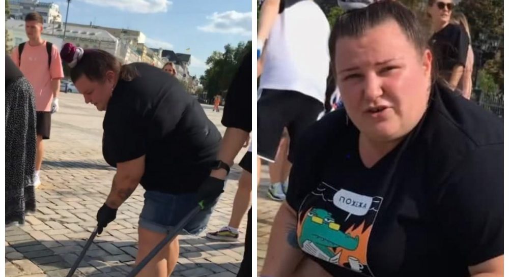 "Драю, чищу": Alyona Alyona отмывает Софийскую площадь после дрифта (видео) - Vimarsana News