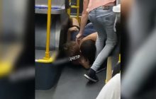 "Это моя жена!": в Днепре пассажир троллейбуса напал на женщину и попал на видео