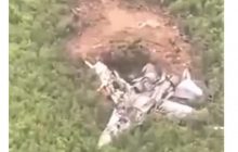 Російський Су-35 почав відстрілюватися "на автоматі" і впав на землю (відео)