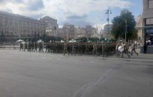 С танками и самолетами: в Киеве прошла первая репетиция парада по случаю 30-летия Независимости Украины (фото, видео)