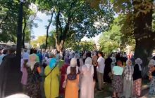 Прихожани УПЦ МП протестують проти приїзду Варфоломія (фото, відео)