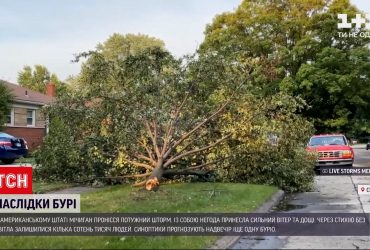 У штаті Мічиган шторм залишив сотні тисяч людей без електропостачання