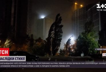 Хмельницкий накрыл ливень, а в Виннице и на Буковине ураган повалил деревья