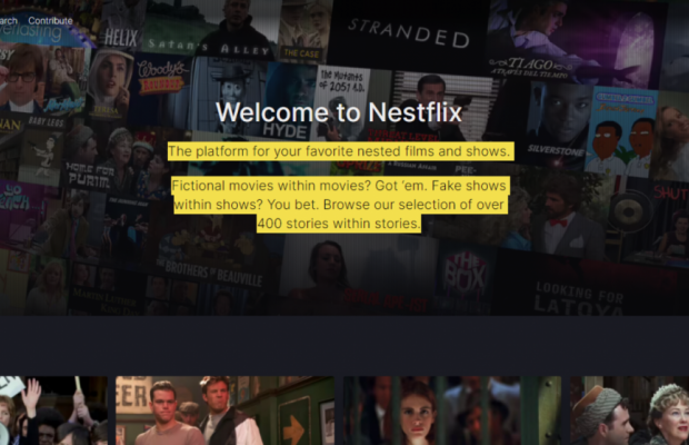 У мережі з'явився пародійний сервіс Nestflix з фільмами та серіалами з фільмів і серіалів