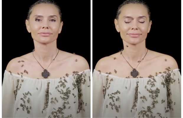 "Это не обезьянничество": Виталина Ющенко повторила видео Анджелины Джоли с пчелами