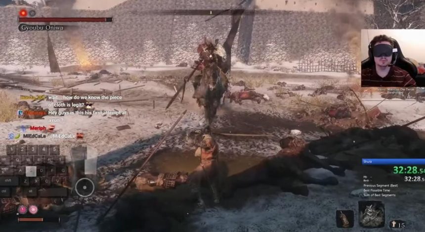 Фанат прошел игру Sekiro: Shadows Die Twice с завязанными глазами – на это ушло 4,5 часа