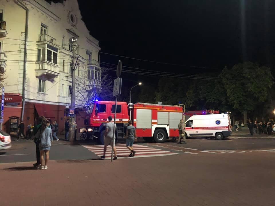 У Чернігові горів ресторан / фото Наталія Жукова У Чернігові горів ресторан / фото Наталія Жукова