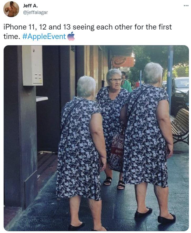 "Первая встреча iPhone 11, 12 и 13" / фото из соцсетей "Первая встреча iPhone 11, 12 и 13" / фото из соцсетей