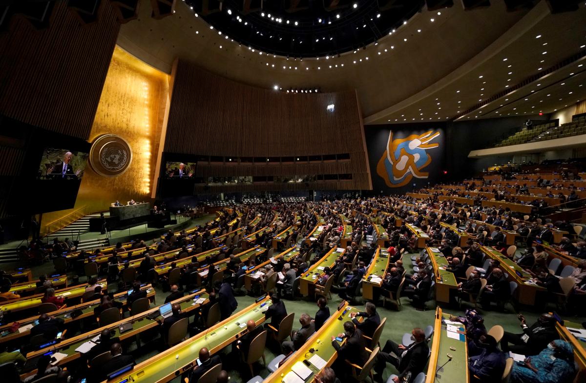 The UN General Assembly adopted a resolution on the war in Ukraine proposed by Kyiv / photo REUTERS