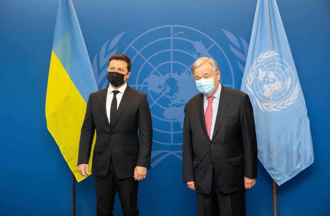 Зеленский встретился с генсеком ООН Антониу Гутерришем \ president.gov.ua Зеленский встретился с генсеком ООН Антониу Гутерришем \ president.gov.ua