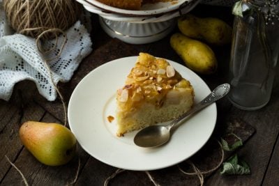 Пирог «Невидимка» с яблоками и грушами