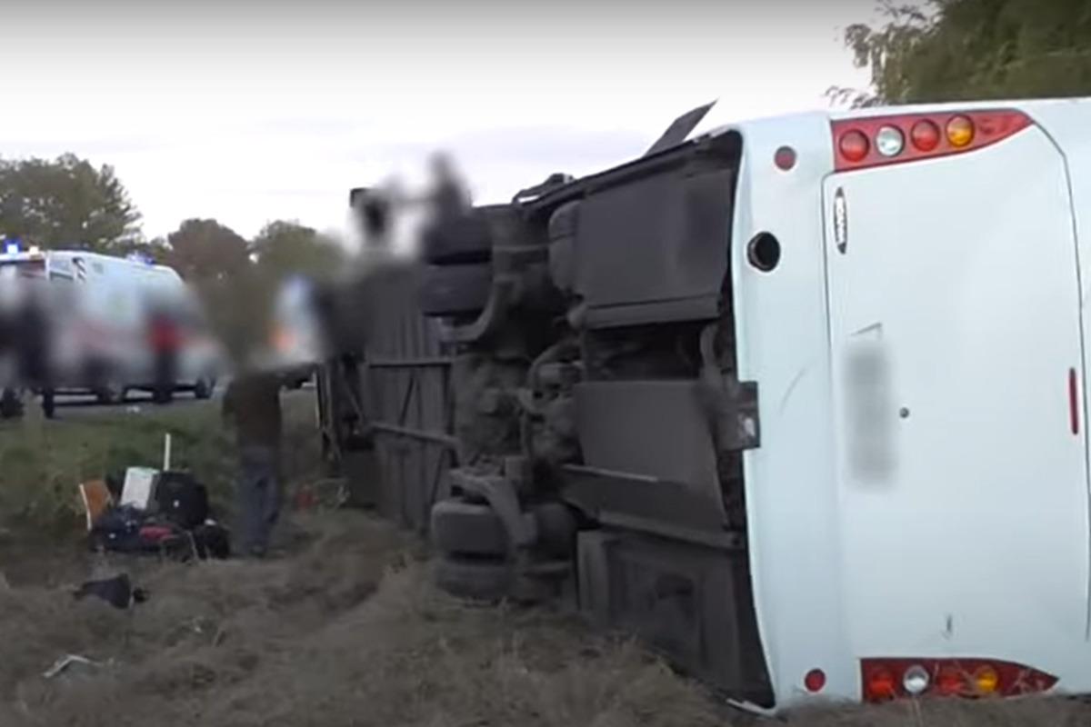 ДТП на Полтавщині за участю автобуса стало смертельним / Скріншот ДТП на Полтавщині за участю автобуса стало смертельним / Скріншот