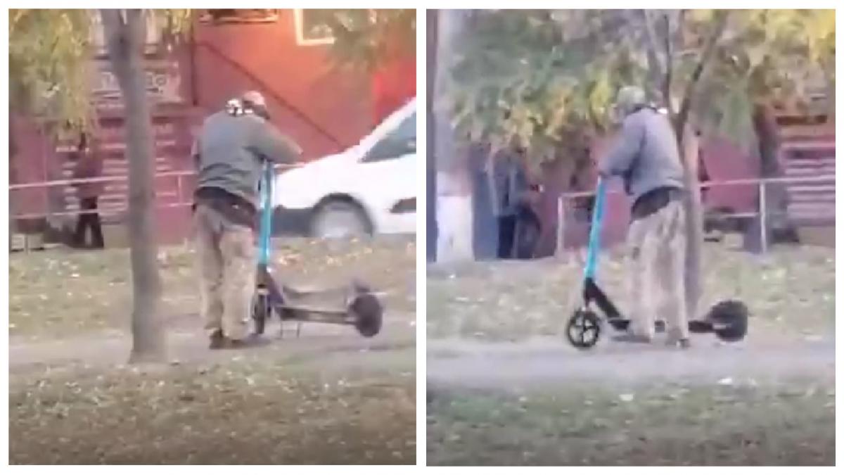 Кража самоката в Николаеве попала на видео / колаж УНІАН Кража самоката в Николаеве попала на видео / колаж УНІАН