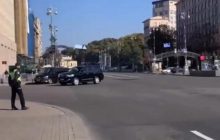 Ради кортежа Зеленского перекрывали Крещатик – соцсети (видео)