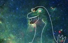 NASA показало фото туманности из созвездия Стрельца, похожей на Годзиллу