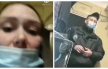 Копы пытались задержать начальника поезда из-за маски: все завершилось побегом (видео)