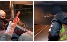 Копы пытались проверить COVID-паспорта в автобусе: им устроили скандал (видео)
