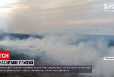У Рівненській області горить сухостій одразу біля кількох сіл