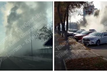 У Києві на відремонтованій дорозі прорвало теплотрасу: в мережі показали видовищне відео