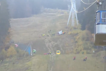 В Чехии оборвалась кабина на канатной дороге (фото, видео)