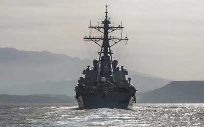 Η διοίκηση του έκτου στόλου του Πολεμικού Ναυτικού των ΗΠΑ ανακοίνωσε στις 29 Οκτωβρίου ότι το πλοίο κατευθυνόταν προς τη Μαύρη Θάλασσα / φωτογραφία twitter.com/USNavyEurope