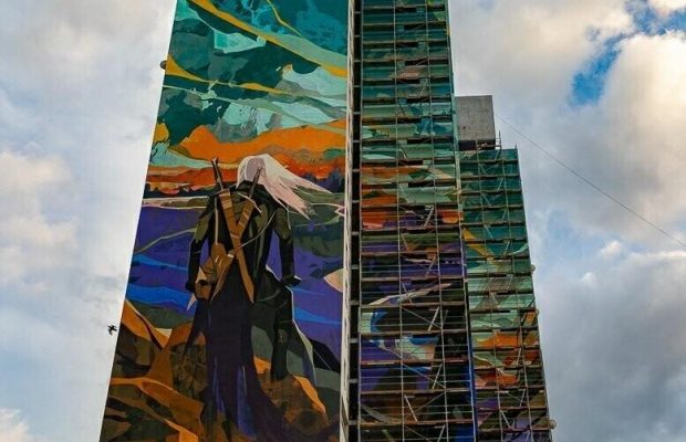 Найбільшу вуличну фреску в Польщі присвятили "Відьмаку"