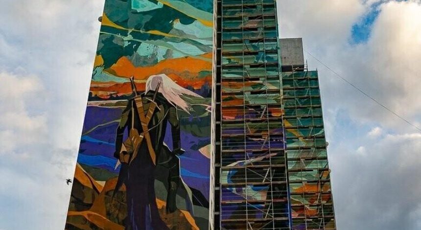 Найбільшу вуличну фреску в Польщі присвятили "Відьмаку"