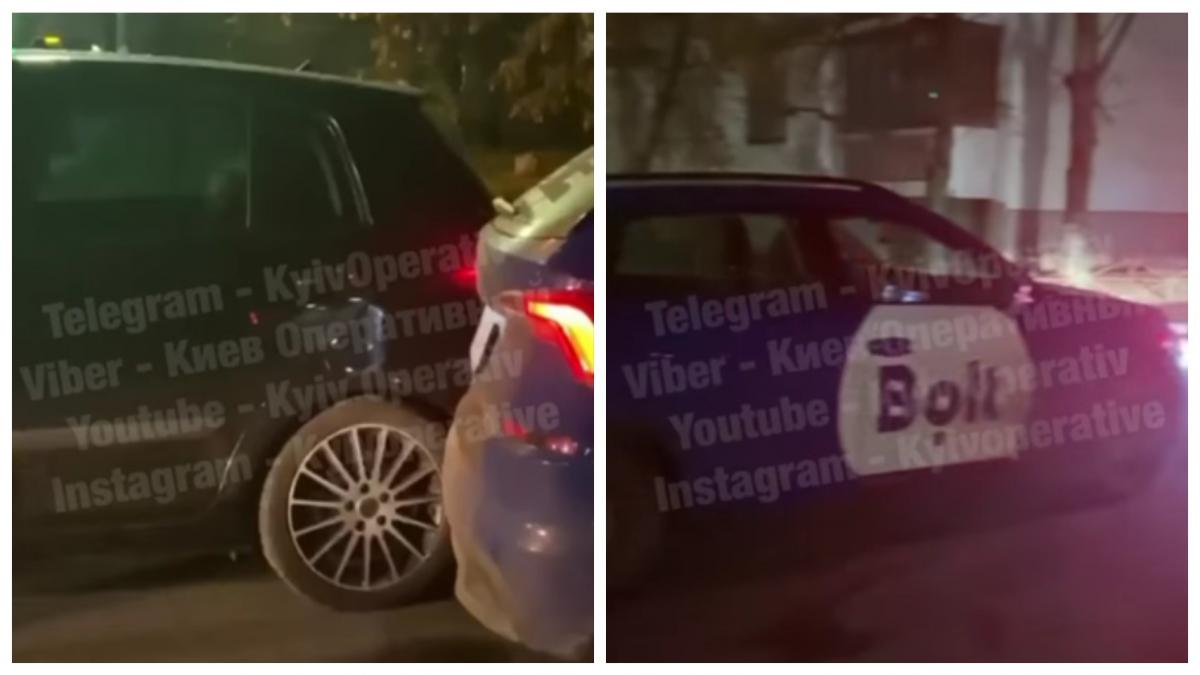 ДТП с участием такси на Автозаводской / коллаж УНИАН ДТП с участием такси на Автозаводской / коллаж УНИАН