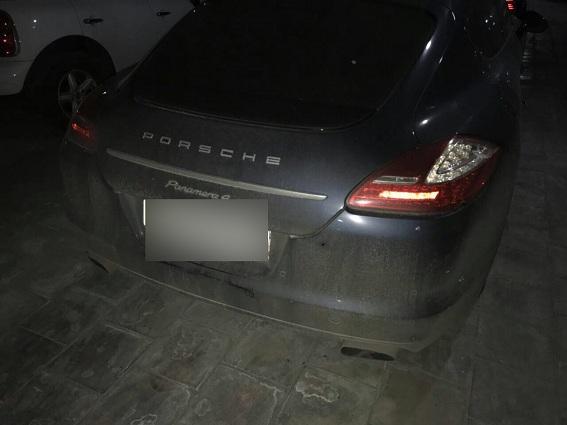 Автомобиль Дениса Гармаша был обстрелян с автомата / фото kyiv.npu.gov.ua