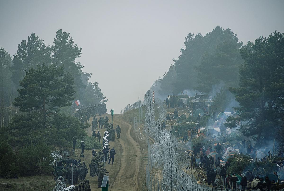Білорусь готується до масштабної спроби штурму польського кордону / фото REUTERS