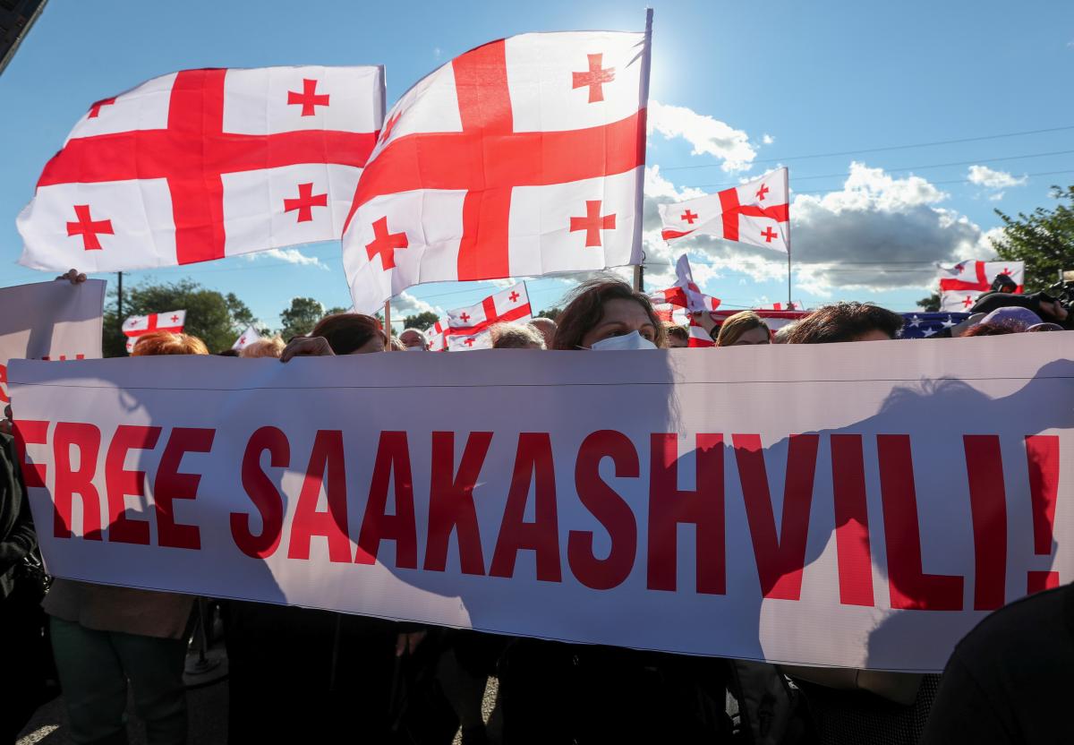 Михеила Саакашвили задержали в Грузии 1 откбяря / фото REUTERS