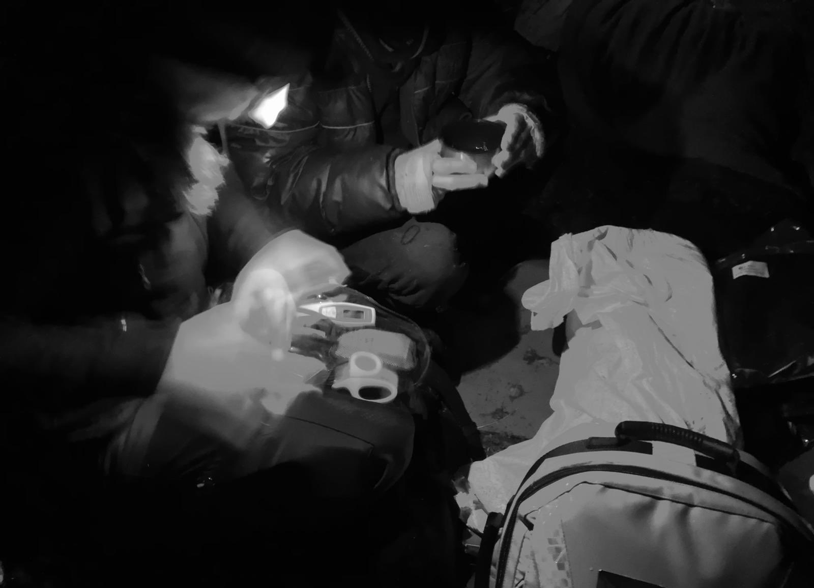 У сирийской пары на границе Польши и Беларуси умер годовалый ребенок / фото twitter.com/RatownicyPCPM
