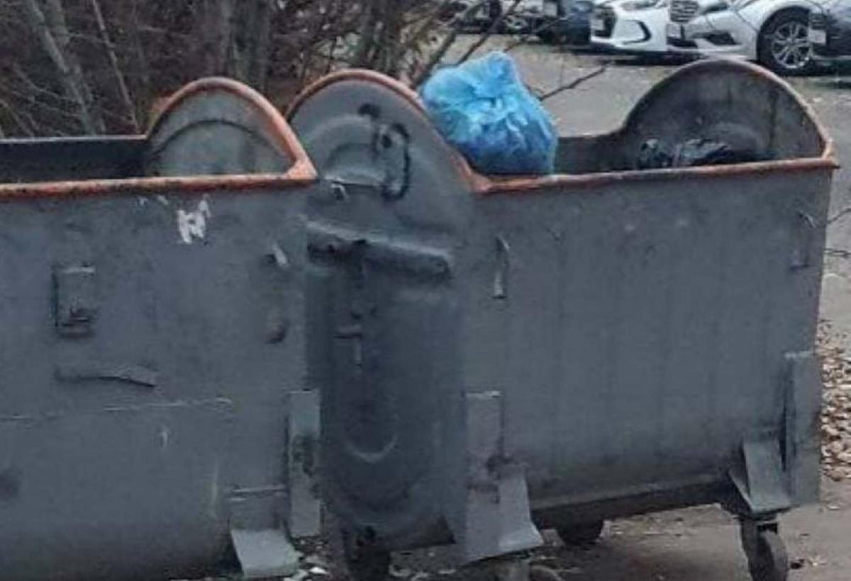 Бездомный нашел части тела в мусорном баке / фото t.me/KyivOperativ