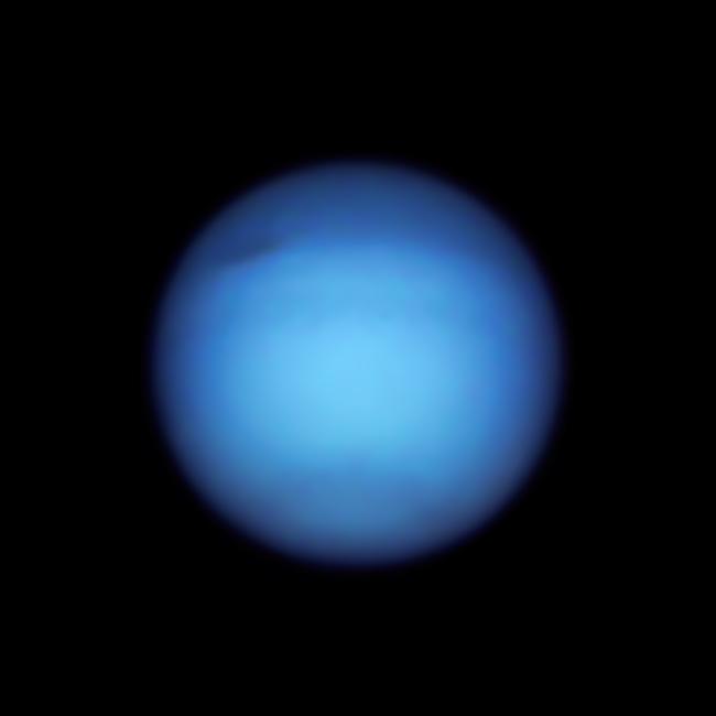 Снимок Нептуна 7 сентября 2021 года / фото NASA, ESA, A. Simon (NASA-GSFC), and M. H. Wong (UC Berkeley); A. Pagan (STScI)