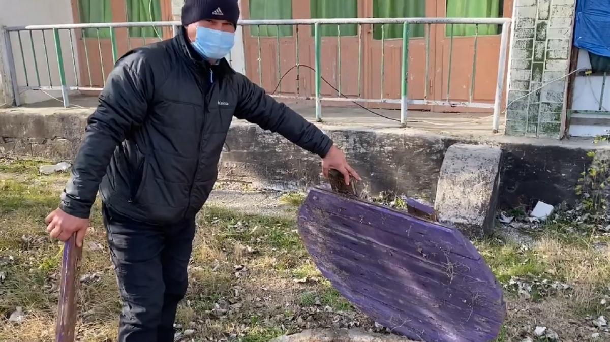 На території закладу розміщені вигрібні ями / Скріншот На території закладу розміщені вигрібні ями / Скріншот