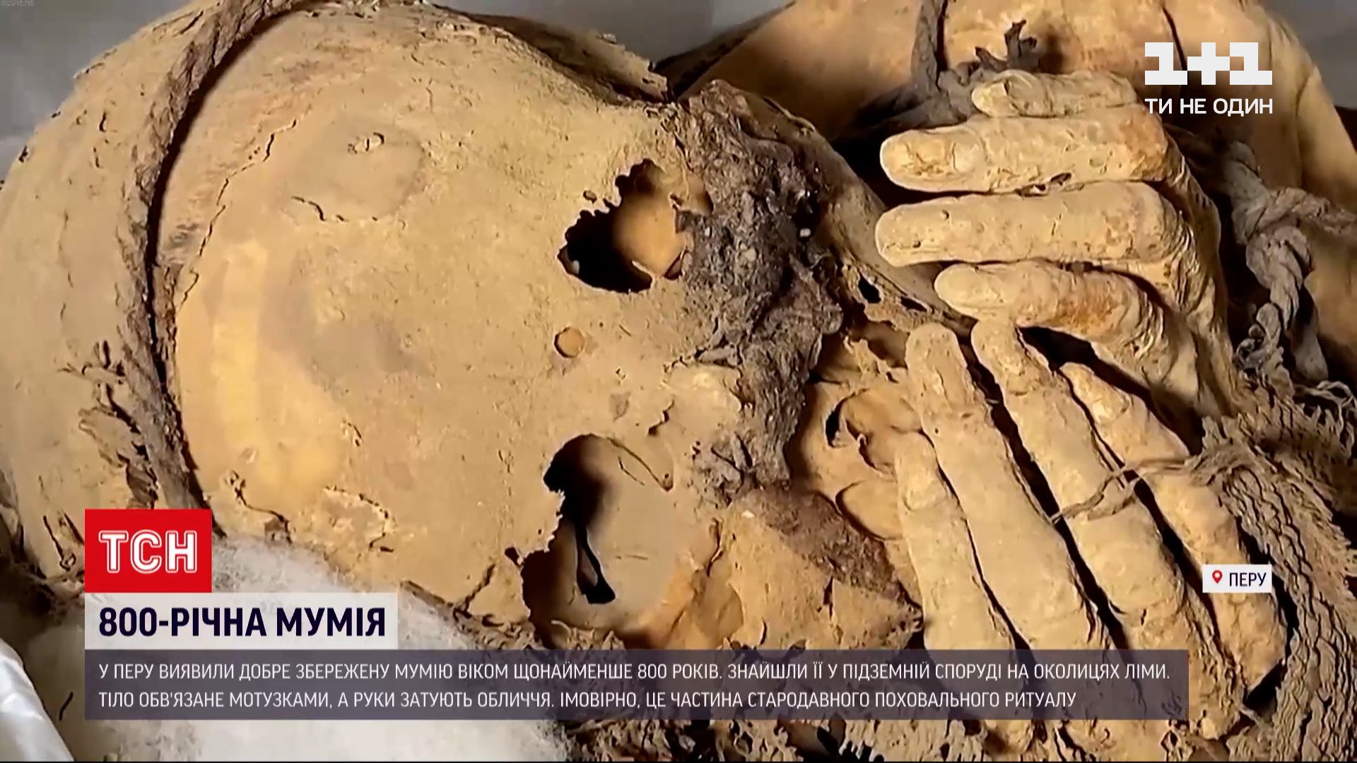 В Перу нашли 800-летнюю мумию / фото скриншот