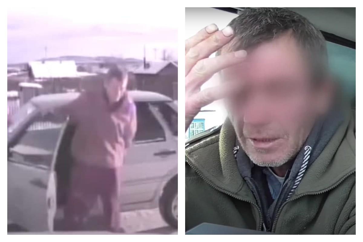 Теперь мужчине грозит арест / скриншоты с видео