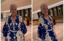 Мама Илона Маска "засветилась" в платье-вышиванке от украинского дизайнера (видео)