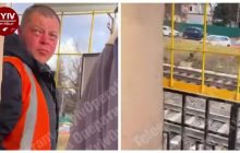 Под Киевом пьяный дежурный заснул и заблокировал движение по переезду: у возмущенных водителей сдали нервы (видео)
