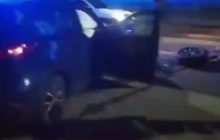 Под Киевом пьяная женщина на иномарке влетела в маршрутку, а потом – в фуру (видео)