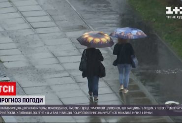 Погода в Україні: із півдня заходить циклон, який несе із собою невелике похолодання і дощі