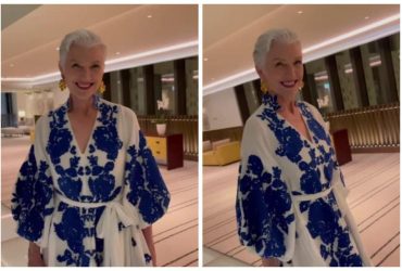 Мама Илона Маска засветилась в платье-вышиванке от украинского дизайнера (видео)