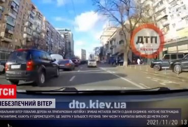 Шквальний вітер наробив лиха в Києві