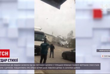 Мати і дитина загинули під час потужного шторму у провінції Стамбул