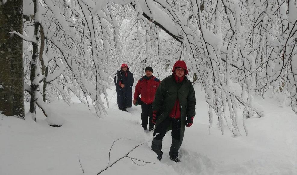 Турист заблудился три дня назад во время катания на снегоходе / фото ГУ ГСЧС в Закарпатской области