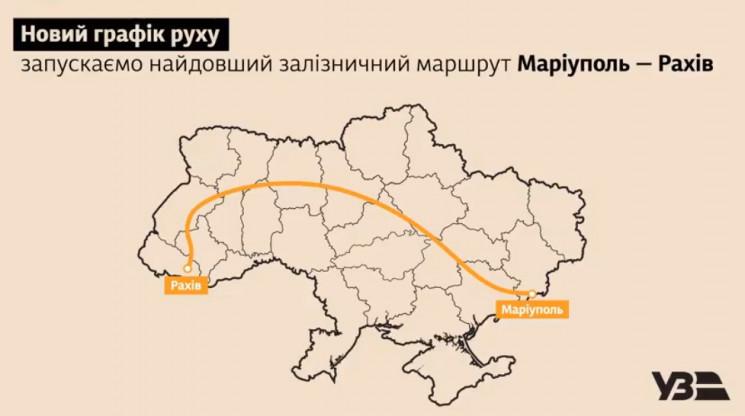 Карта від Укрзалізниці